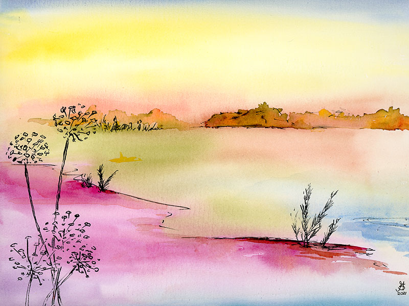 Dreamy waterlandscape